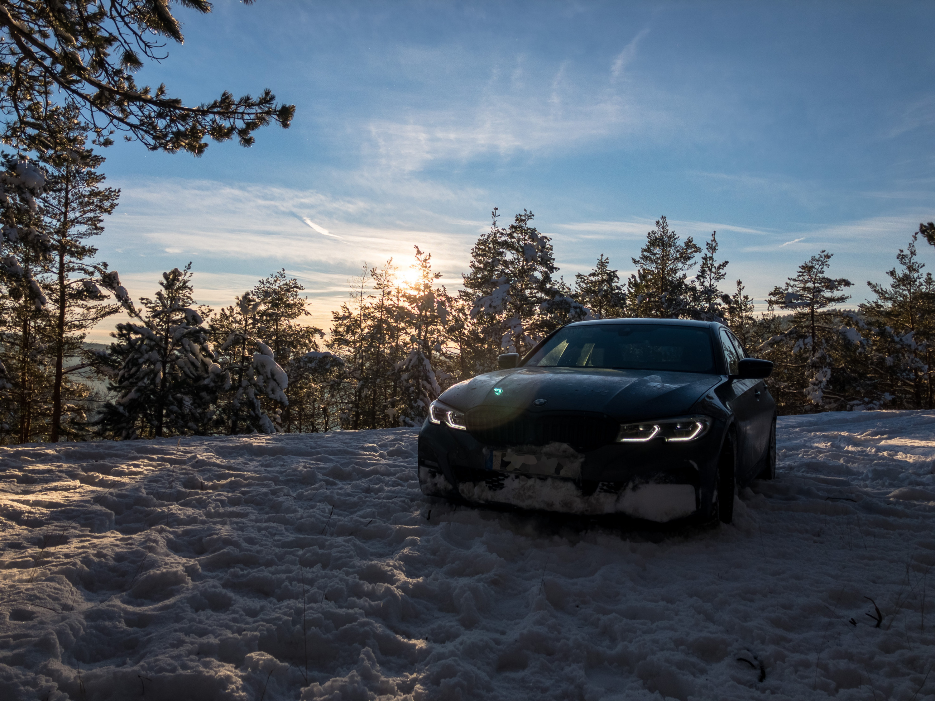 Sunset in Snow