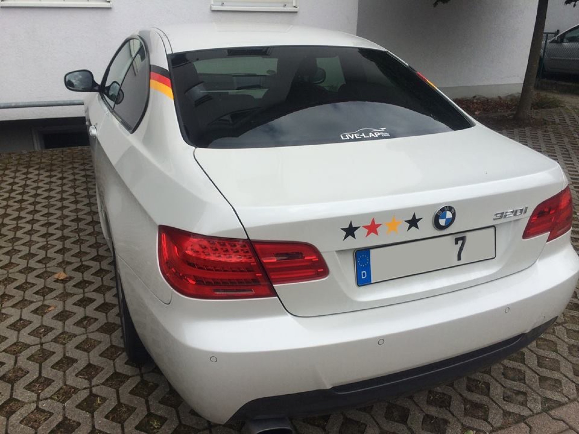 Mein E92 damals zur WM 2014