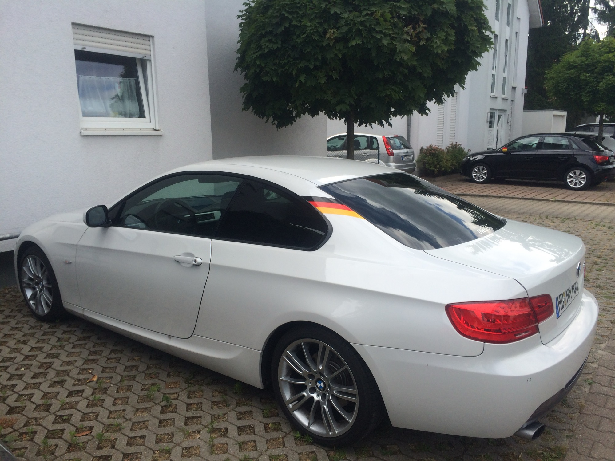 Mein E92 damals zur WM 2014