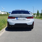 G20 LCI Brooklyn Grau mit Sommerreifen auf BMW 791 M Bicolor